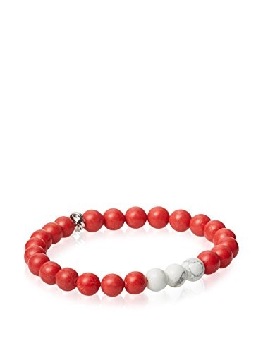 Ed Jacobs Red and White Stone Bracelet
