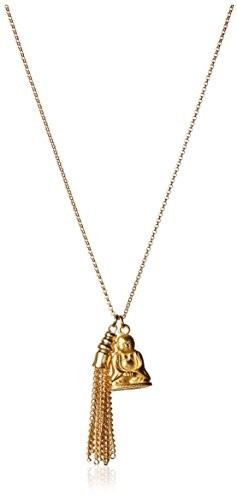 Wendy Mink Buddha & Chain Tassel Pendant Necklace