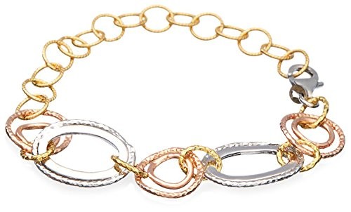 Peermont Jewelry Tri-Tone Link Bracelet
