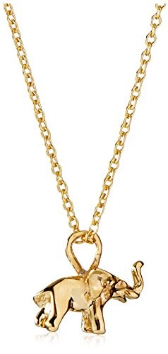 ECRU metal Elephant Necklace, 15.5