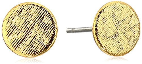 ECRU metal Textured Circle Post Earring