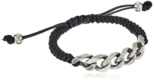 Ed Jacobs Men's Bracelet with Stainless Steel Detail