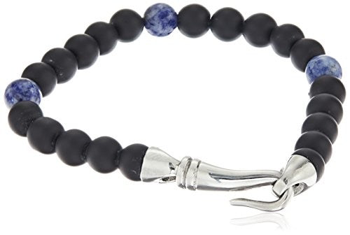 Ed Jacobs Men's Black & Blue Beaded Bracelet