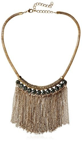 Elise M Statement Fringe Choker Necklace