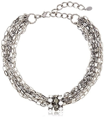 Lesile Danzis Crystal Embellished Chain Choker