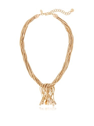 Lesile Danzis 14K Gold-Plated Multi Chain Tie Choker