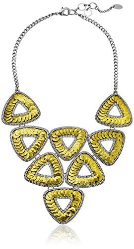 Amrita Singh Noho Triangle Necklace, Gold/Silver, 19