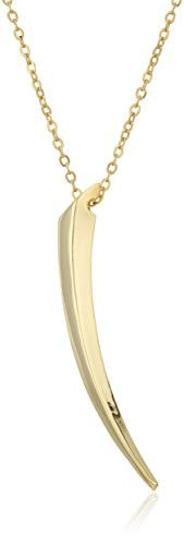 Chloe and Theodora Gold Horn Layering Necklace, 16