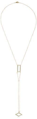 Chloe and Theodora Rectangle Long Y Necklace