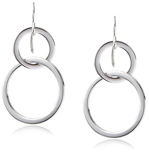 Cristina V. Silver-Tone Double Bubble Earrings