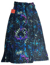 Load image into Gallery viewer, Abstract Floral Blue &amp; Purples Printed Maxi Skirt by Mossimo Supply Co. Small
