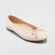 Load image into Gallery viewer, A New Day Women&#39;s Round Toe Mary Jane Comfort Ballet Flats Peach Mochaccino 6.5
