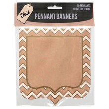 Load image into Gallery viewer, Paper Magic® Pennant Banners Chevron Foil - 10 ct
