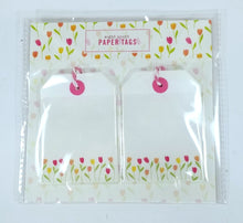Load image into Gallery viewer, 4 Packs of 8 Count - White with Floral Design, Pink Tie Strings
