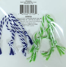 Load image into Gallery viewer, 4 Packs of 8 Count - 2 Spring Designs Blue and White, Blue or Green Tie Strings
