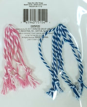 Load image into Gallery viewer, 4 Packs of 8 Count - 2 Spring Designs Blue and Pink, Blue or Pink Tie Strings
