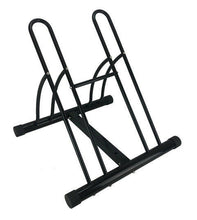 Load image into Gallery viewer, Bicycle Floor Stand/Storage Rack, Mountable Dual Sides, Indoor Outdoor Use - New
