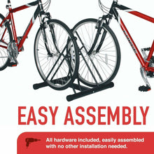 Load image into Gallery viewer, Bicycle Floor Stand/Storage Rack, Mountable Dual Sides, Indoor Outdoor Use - New
