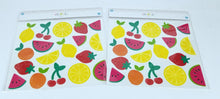 Load image into Gallery viewer, 2 Sheets of 26 Count Each - Decorative Wall Art for Any Occasion - Fruit
