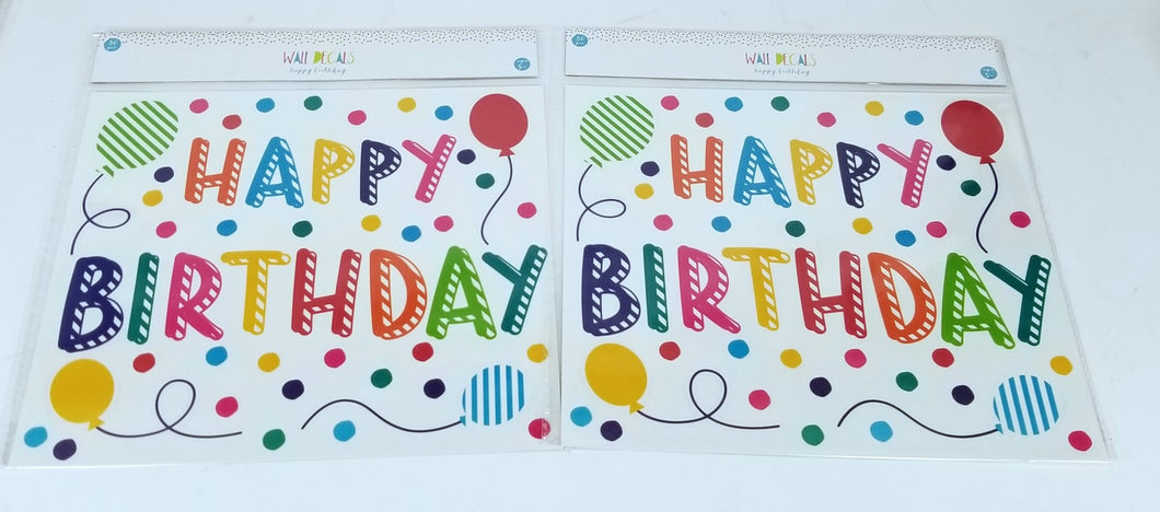 2 Sheets of 50 Count Each - Decorative Wall Art for Any Occasion, Happy Birthday