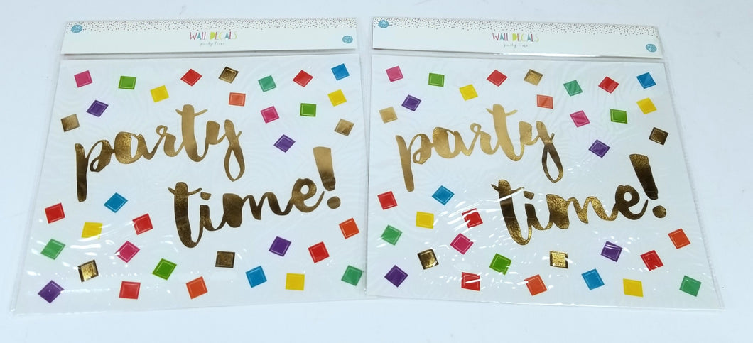 2 Sheets of 36 Count Each - Decorative Wall Art for Any Occasion, Party Time
