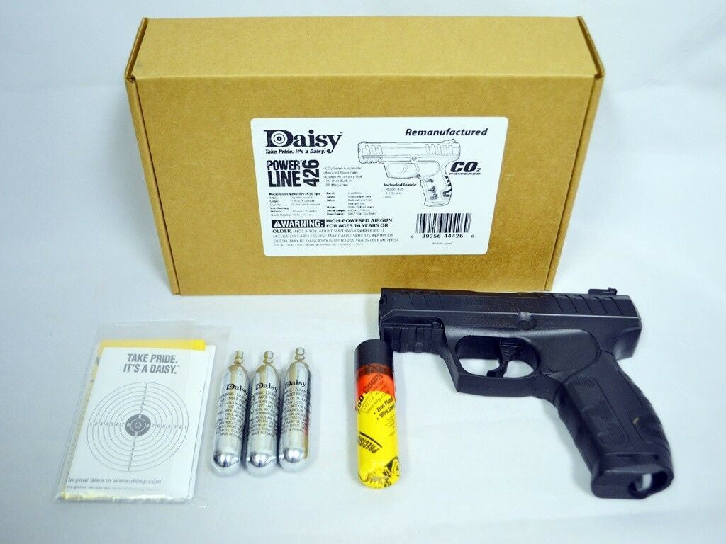 Daisy Powerline 426 CO‚àö¬¢‚Äö√Ñ√∂‚Äö√Ñ√∂ Air Pistol BB Gun, 430 fps (Refurbished - Like New Condition)