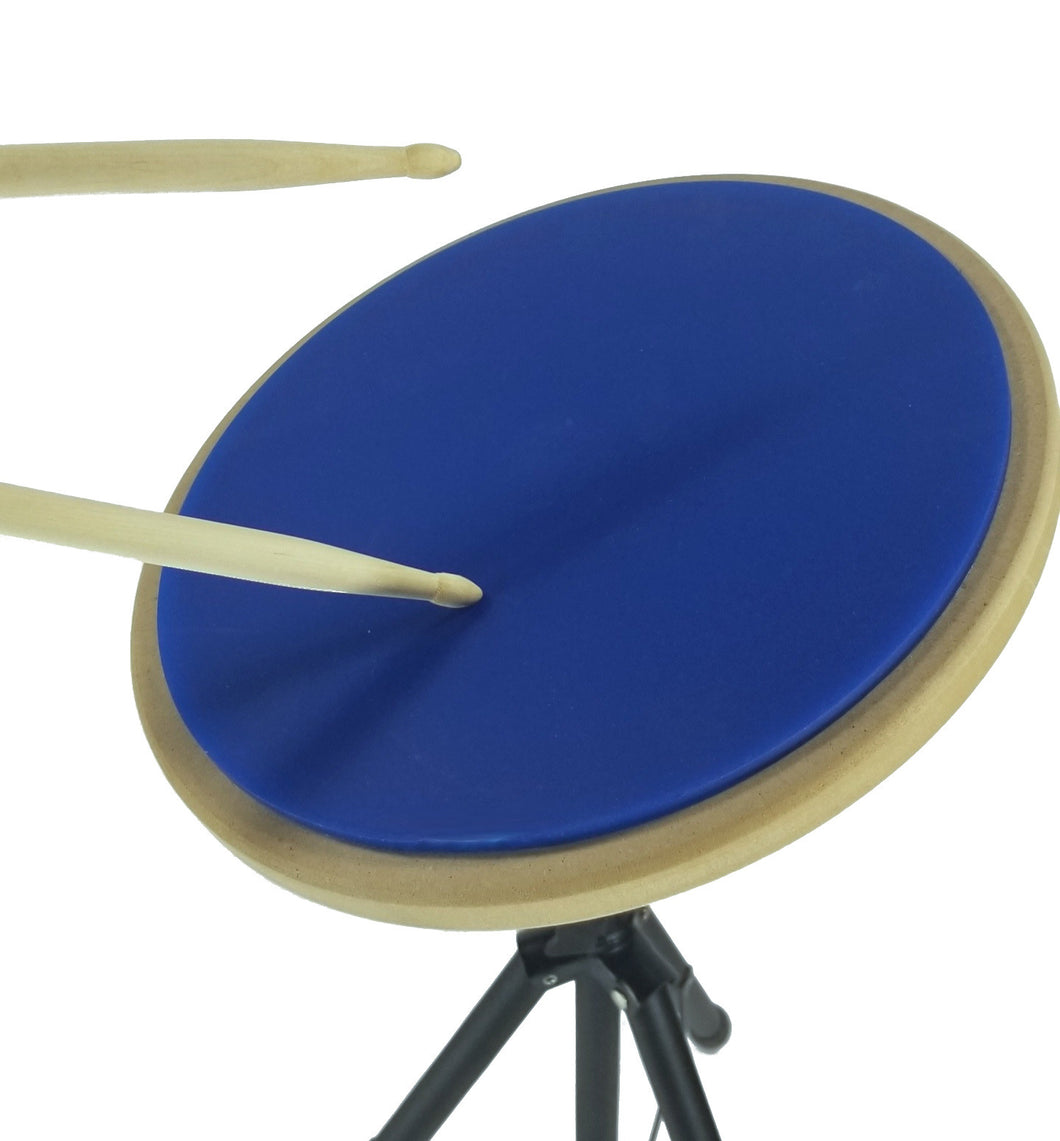 Silence 10 inch Snare Drum Pad Practice Drum DOuble Sided Mute Pads¬¨‚Ä† Round, Blue