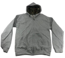 Load image into Gallery viewer, Mossy Oak Men&#39;s Aqua Defense Full Zip Sweatshirt Camo Hoodie Sport Grey Medium
