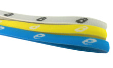 Load image into Gallery viewer, &lt;p&gt;asics Team Aerobic Headband 3-Pack Blue Yellow &amp; White Comfort Fit - One Size&lt;/p&gt;
