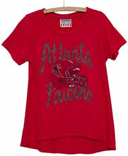 Load image into Gallery viewer, Junk Food NFL Girl&#39;s Youth Game Day Glitter Tee

