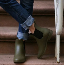 Load image into Gallery viewer, A New Day Women&#39;s Alex Ankle Rain Boots - Olive Green - Size 6 Wide
