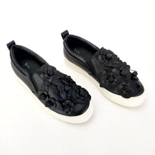 Load image into Gallery viewer, A New Day, Women&#39;s Samara 3D Floral Twin Gore Sneakers, Color: Black
