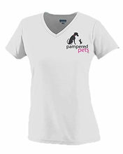Load image into Gallery viewer, Pampered Pets Ladies Augusta Wicking V-Neck T-Shirt
