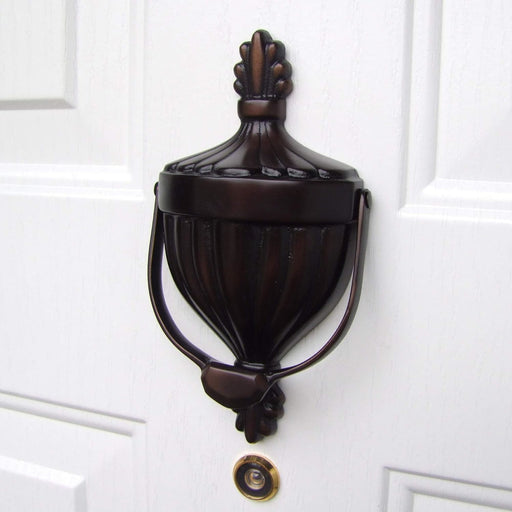 Victorian Urn Door Knocker by Michael Healy - Brass Oiled Bronze (Premium Size)