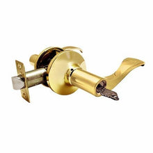 Load image into Gallery viewer, &quot;Constructor&quot; Prelude Entry Lever Door Lock Polished Brass Finish Knob Lock Handle Set
