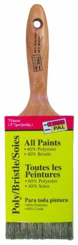 Dynamic PAL09107 Paint Pal 60-Percent Polyester and 40-Percent Bristle Paint Brush, Flat Sash