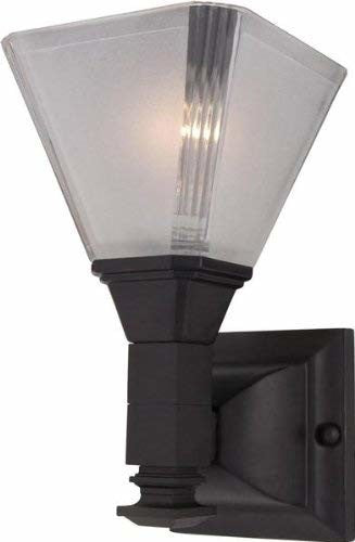 Maxim Lighting 11076FTOI One Light Frosted Glass Wall Light, Oil Rubbed Bronze