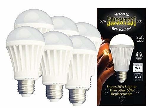 MiracleLED  Household Light Un-Edison Frosted Daylight Bulb