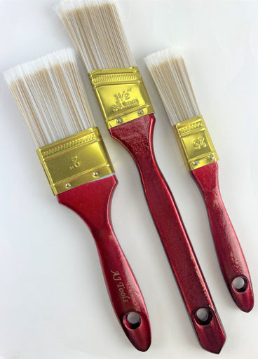 3 Piece Heavy Duty Paint Brush Set - AJ Tools Professional Series 2