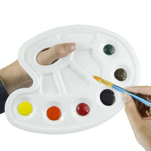 Load image into Gallery viewer, Artist Plastic Palette, Paint Mixing Oil, Acrylic, Watercolor, 10 Section Tray
