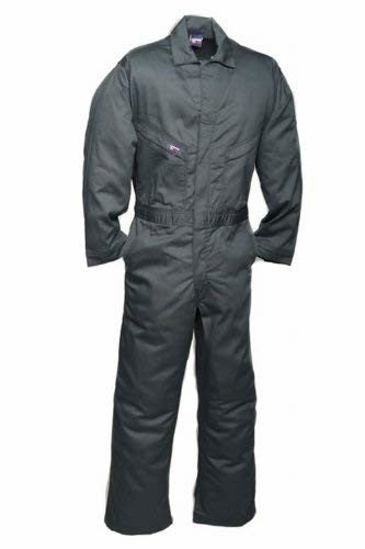 LAPCO CVFRD7SG-LAR TL Lightweight 100-Percent Cotton Flame Resistant Deluxe Coverall, Spruce Green, Large, Tall