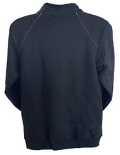 Load image into Gallery viewer, Men&#39;s Cadet Collar Full Zip Sweatshirt Jacket by GILDAN Platinum Black Large
