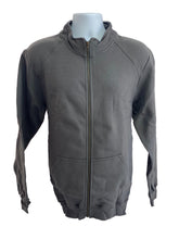 Load image into Gallery viewer, GILDAN Platinum Men&#39;s Cadet Collar Cotton Full Zip Sweatshirt Charcoal Grey Med
