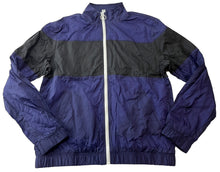 Load image into Gallery viewer, Retro 80&#39;s Style Men&#39;s Nylon Windbreaker Jacket by American Apparel, Cobalt - XL
