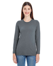 Load image into Gallery viewer, American Apparel Women&#39;s Classic Long-Sleeve T-Shirt - Asphalt Gray - Size Med
