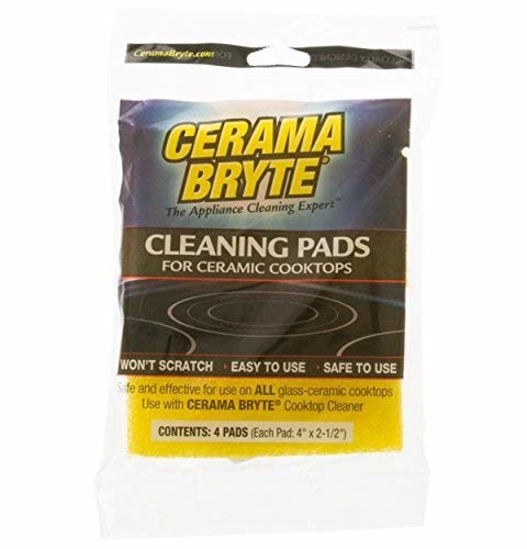 Cerama Bryte Cleaning Pads, Package of 4