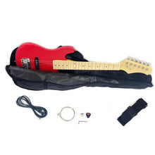 Load image into Gallery viewer, Kids 30 Inch Electric Guitar Combo, 5W Amp Loudspeaker, Solid Wood Body, Color: Red
