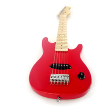 Load image into Gallery viewer, Kids 30 Inch Electric Guitar Combo, 5W Amp Loudspeaker, Solid Wood Body, Color: Red
