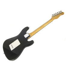 Load image into Gallery viewer, Full Size Left Handed Electric 6 String Guitar, Solid Wood Body and Bolt on Neck, Cable and Tremolo Arm, Color: Gloss Black

