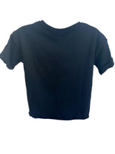 Load image into Gallery viewer, Calvin Klein Jeans Girls Terry Short Sleeved Shirt Black XS Love
